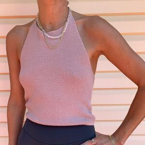 B❤️M Light lilac colored knitted holster top, good condition, very cute, Small